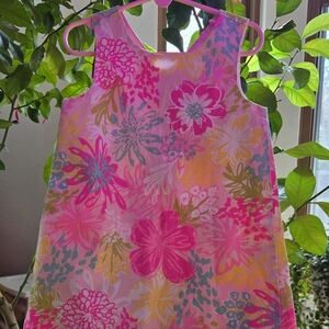 Tommy Bahama pink flowered zipper dress